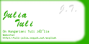 julia tuli business card